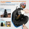 thumbnail image 4 of Soda Candy Mesh Backpack Heavy Duty See Through School Backpacks Transparent Bookbag Semi-Transparent Net Book Bags for Swimming, Beach, Sports, Work, Travel, Black, 4 of 7