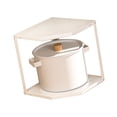 thumbnail image 4 of <p>Kitchen Standing Pot Rack Kitchen Cookware Stand Kitchen Corner Shelf Stand Kitchen Shelves Kitchen Small Corner Shelf Rack Fan Shaped Space Saving Stable Carbon Steel Cookware, 4 of 7