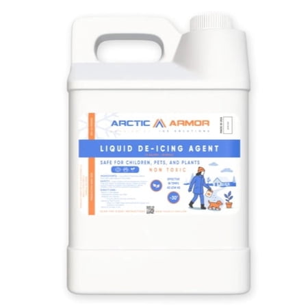 Arctic Armor Ice Melt 2.5-Gallon Liquid De-Icing Solution | Pet Safe Alternative Liquid Brine Deicer Spray | Pre-Treat & De-Ice