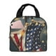 thumbnail image 1 of Easygdp North American Bald Eagle1 Bolsa Térmica Premium - Tela Oxford Impermeable, Gran Capacidad, Bolsillo Frontal, Unisex para Trabajo, Escuela, Actividades al Aire Libre y Picnics, 1 of 8
