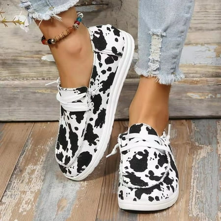 Loafers Shoes for Women Lightweight Soft Slip On Loafers Comfortable Walking Flats Shoes Casual Low Top Canva Shoe