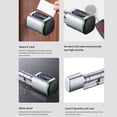 thumbnail image 3 of Tuya BT Fingerprint Lock Intelligent Door Lock Cylinder Electronic Lock Core Keyless Entry Door Lock Support Fingerprint/APP/IC Card/Mechanical Key Unlock for Home Office Hotel Apartment, 3 of 7