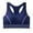 Blue, variant on Womens Sports Bras Racerback No Underwire Workout Yoga Bra Comfortable Wireless Bra