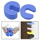 thumbnail image 3 of Paquete de 4 protectores de puerta de seguridad para niños, tope de puerta, tope de puerta azul, 3 of 9