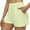 Green, variant on MIXUE Shorts For Women Summer Solid Color Elastic High Waist Casual With Pockets Shorts Outwear,Blue,XXL