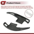 thumbnail image 4 of Accesorios interiores de extensión de paletas de cambio de volante de plástico negro Unique Bargains 1Set para Ford para Mustang 2015-2023, 4 of 6
