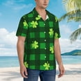 thumbnail image 5 of Easygdp Happy St. Patrick's Day5 Men's Hawaiian Shirts Print Lapel Short Sleeve for Beach, vacation, party, casual occasions - Medium, 5 of 9