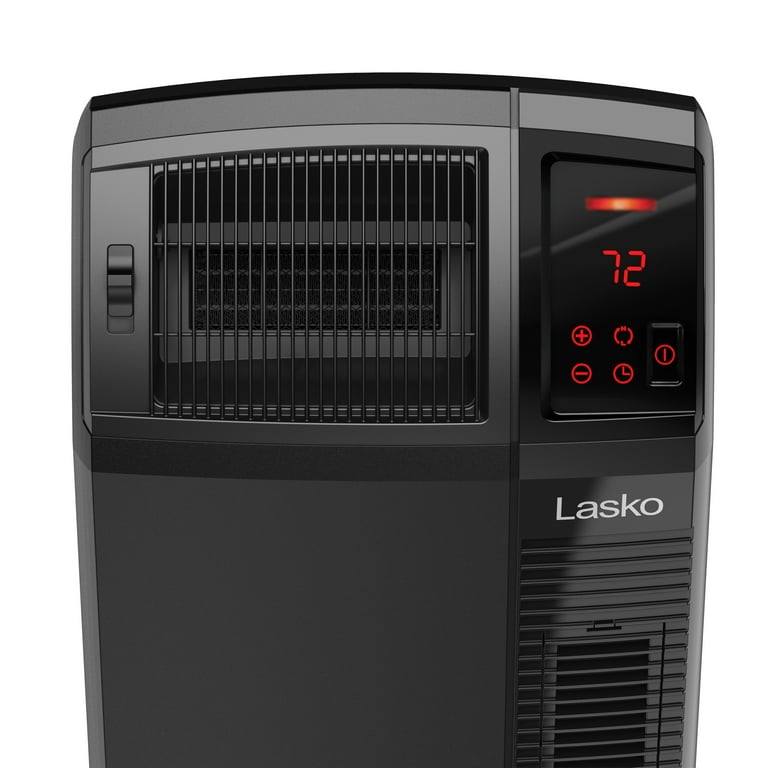Lasko 1500W Electric Cyclonic Ceramic Room Space Heater with Timer, CC24920,  Black - Walmart.com