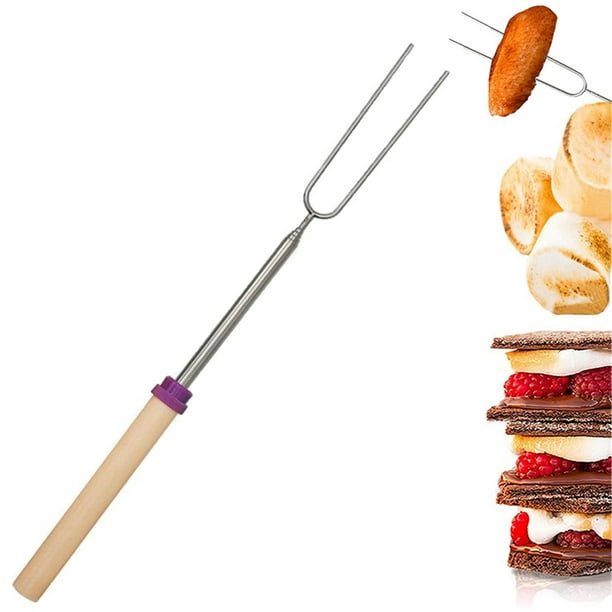 Elbourn Marshmallow Roasting Sticks, Telescoping 1232 inch Smore