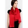 thumbnail image 2 of RIIQIICHY Women Shawls and Wraps for Evening Dresses Like Chiffon Burgundy Silk Scarf Formal Silky Pashmina Shawls for Weddings, 2 of 6