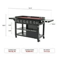 thumbnail image 4 of Royal Gourmet  44" 6-Burner Flat Top Gas Grill Griddle, Griddle with Foldable Side Shelves, Front Spice Rack, Double-Layer Bottom Shelves, GB6000, 4 of 12