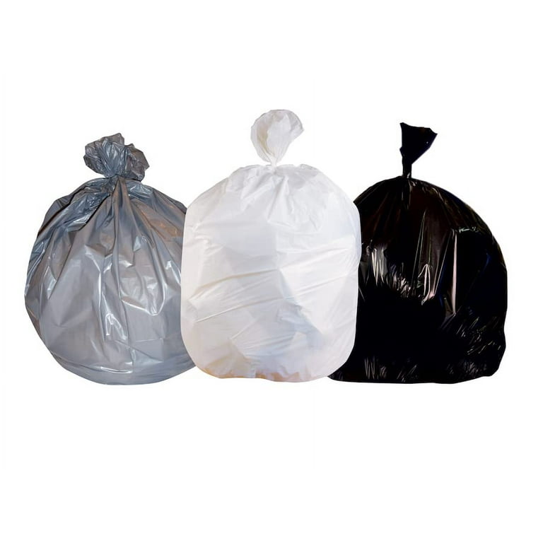 Low-Density Can Liners, 60 Gal, 1.70 Mil, 39 x 56, Silver, 50/Carton Low-Density Can Liners, 60 Gal, 1.70 Mil, 39 x 56, Silver, 50/Carton