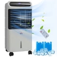 thumbnail image 2 of HOMCOM 3-In-1 Mobile Evaporative Air Cooler with Remote Oscillating Gray, 2 of 9