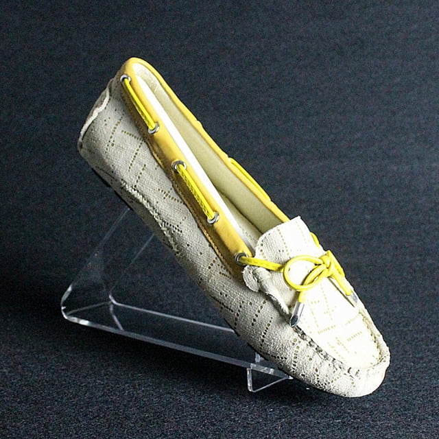 Los De Acrílico Claro Durables Del Alto Talón Venden El Soporte Del Tenedor De Estante De Exhibición Hugo Soporte de exhibición de zapatos de acrílico