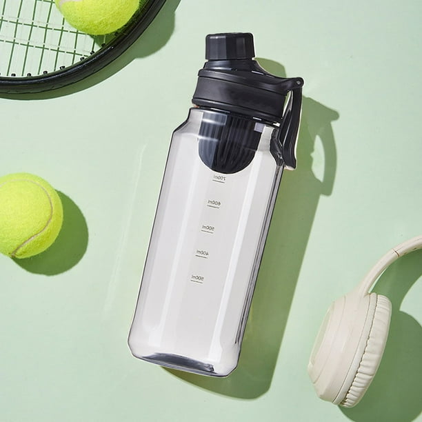 750ml Sports Water Cup For Male And Female Students Outdoor Portable Kettle Fitness With Tea Compartment Plastic Cup Men's And Women's Sports Water Bottles