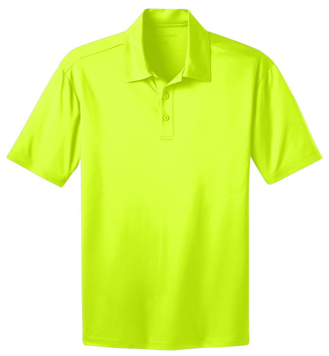 neon yellow polo shirt