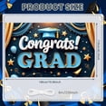 thumbnail image 2 of Colorful Balloons Graduation Banner Graduation Cap Congrats Display Star Decor Ribbon Streamers Grad Backdrop for Graduation Party College Graduation Photo Shoot, 2 of 9
