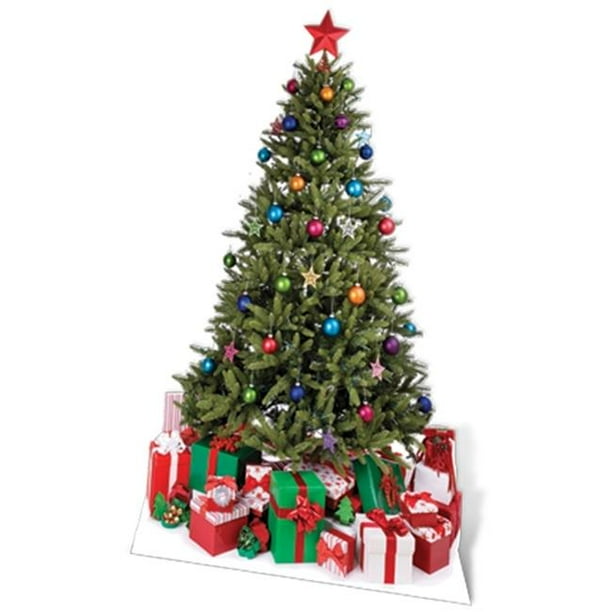 Star Cutouts Sc58 Small Christmas Tree Cardboard Cutout Standup Walmart Com