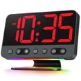 thumbnail image 1 of Reloj despertador digital Odokee, grande y audaz, número 5, brillo, 1 of 8