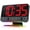 Black - Red Digits (Plug-in), variant on Digital Alarm Clocks for Bedrooms: Large Bold Number 5 Brightness Dimmer - Easy to Read Across The Room - 5 Alarm Sound 8 Night Light