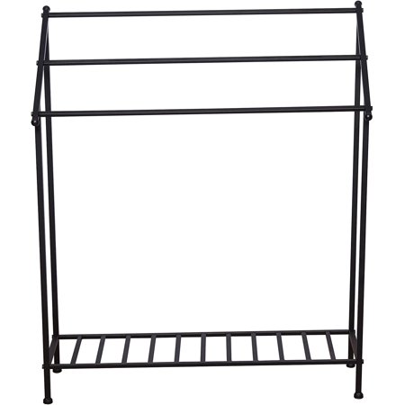 Iron Blanket/Quilt Rack Storage Organizer 30 x36 inches Black