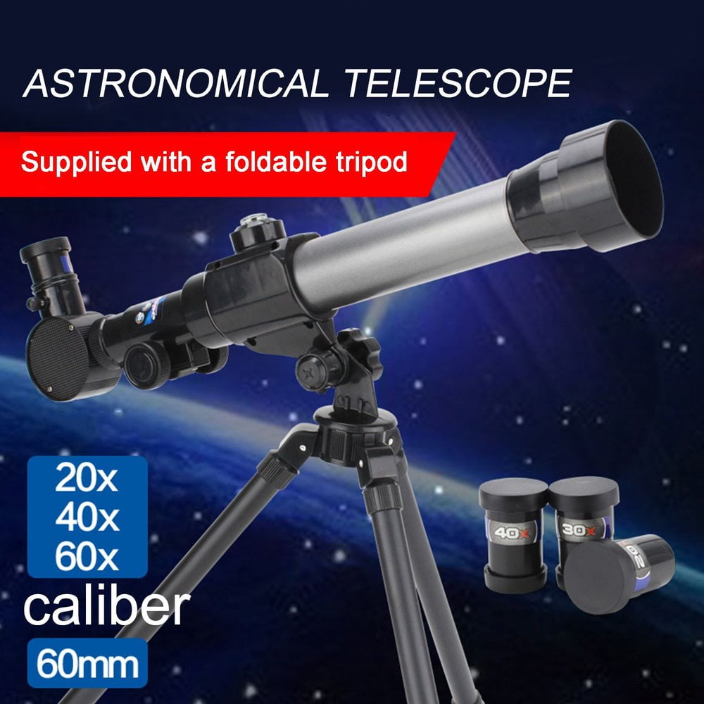 Hstore Life 40X Times Children Refracting Astronomical Telescope with Tripod HD 400mm Focal Optical Zoom Telescope Puzzle Gifts for Boys Beginners Girls Adults & Young Astronomer 