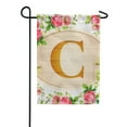 thumbnail image 1 of America Forever Spring Monogram Garden Flag Letter C 12.5 x 18 inches Double Sided Vertical Outdoor, Yard, Lawn, Beautiful Roses, Summer Floral Garden Flag, 1 of 5