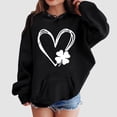 thumbnail image 2 of Ymyiu Hoodie Girls Girl's Graphic Hoodies Long Sleeve Sweatshirts Pullover Tops Cute Hoodies Trendy Size 11-12 Years(Black, 11-12 Years), 2 of 4