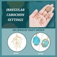 thumbnail image 3 of 20pcs Branch Shape Blanks Prong Settings Handmade Claw Pendant Tray Bezel Trays Alloy Charms for Crafts Necklace Jewelry Making Golden gold DIY, 3 of 7