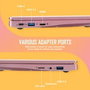 NBD 10 inch Mini Laptop,Windows 11 Notebook ,8GB+128GB Intel Celeron Quad-Core Processors Netbook Computer with Bag, Mouse, Headphone and Mouse Pad