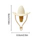thumbnail image 2 of Tapón de vino con forma de sombrero de silicona, corcho a prueba de fugas para fiesta de bodas (punta de marfil), 2 of 6