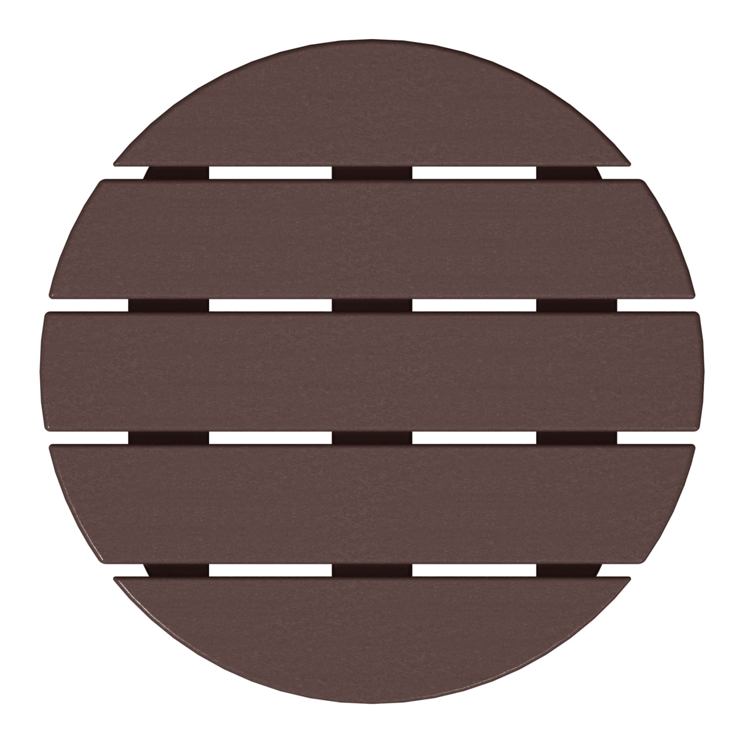 WestinTrends Adirondack Round Outdoor Side Table, Dark Brown photo 5