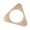 Milky, variant on Rounded Geometric Bracelet for Women, Triangle Bangle Wrist Jewelry with Glossy Finish and Easy Slip On Statement Wear