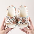 thumbnail image 2 of Pantuflas para niños con dibujos de osos para niñas, antideslizantes, con fondo suave, para el baño, para interiores y exteriores, de verano, 2 of 6
