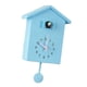 thumbnail image 2 of Reloj de pared digital de plástico ABS con mecanismo de cuco que no hace tictac. Azul, 2 of 9