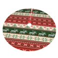 thumbnail image 3 of Faldas para árbol de Navidad a cuadros de 48 pulgadas, gruesas, para decoración navideña de invierno, para decoración rústica de Navidad, 3 of 8