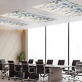 thumbnail image 3 of 1 Pack Navy Blue Eucalyptus Leaves Fluorescent Light Covers for Ceiling Lights Vintage Farm Plant Country Magnetic Ceiling Light Covers Overhead Light Filters for Office Classroom Home, 3 of 9