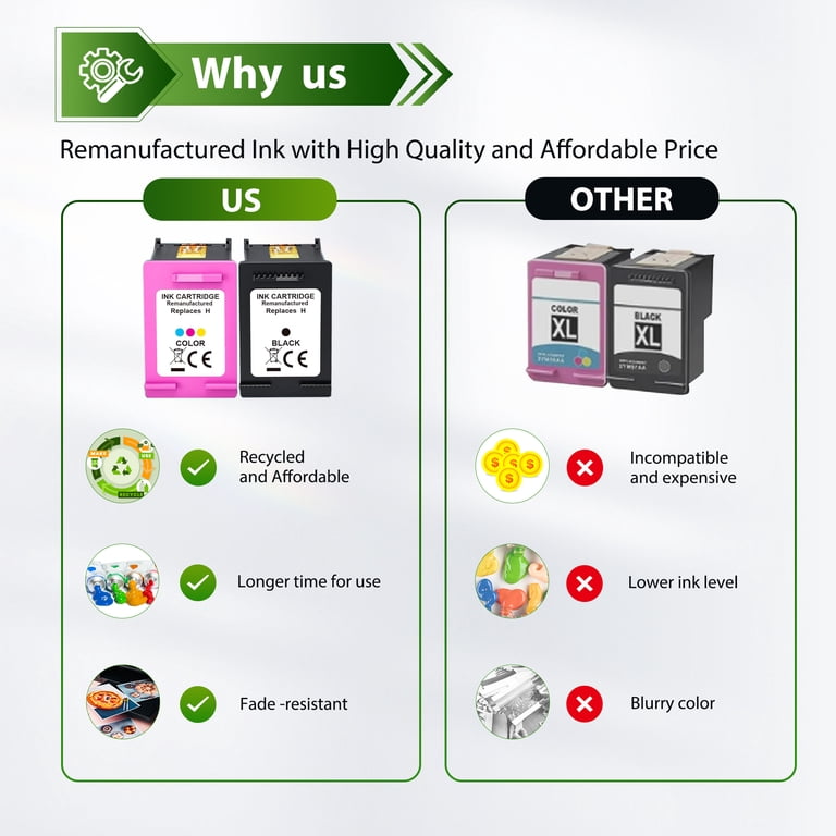 952 XL Ink Cartridge 4 Pack Compatible for 952XL Ink 952 XL for