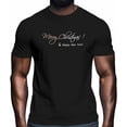 thumbnail image 2 of Camisetas para hombre, camisetas casuales de manga corta con texto "Feliz Navidad", camisetas gráficas para adolescentes, niños y hombres., 2 of 8