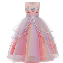 Princess Unicorn Dress Up for Little Girls Birthday Dresses Party Costumes