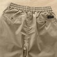 thumbnail image 6 of Men’s Casual Joggers Pants, Trousers, Elastic Waist Zipper Pocket Straight Leg, Lightweight Breathable Quick Dry for Gym Workout Running Hiking Daily | AKLJWH,Khaki 4XL, 6 of 9