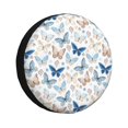 thumbnail image 1 of Fotbe Butterfly Funda de Llanta de Repuesto con Estampado, Engrosada, Ajuste Universal para Jeep, Remolque, RV, SUV, Camión-16 inch, 1 of 6
