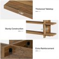 thumbnail image 6 of Finmind 63" Long Console Table with Storage, Wooden Narrow Entryway Table with 3-Tier Shelf, Farmhouse Sofa Table for Living Room, Hallway, Foyer, 6 of 8