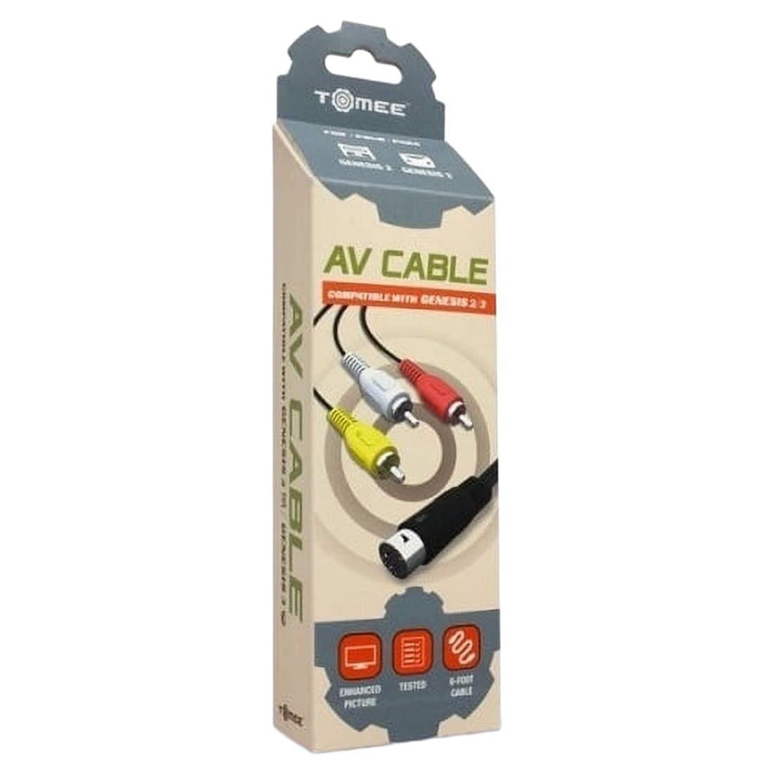 AV Cable for Sega Genesis 3/ Genesis 2 - Tomee