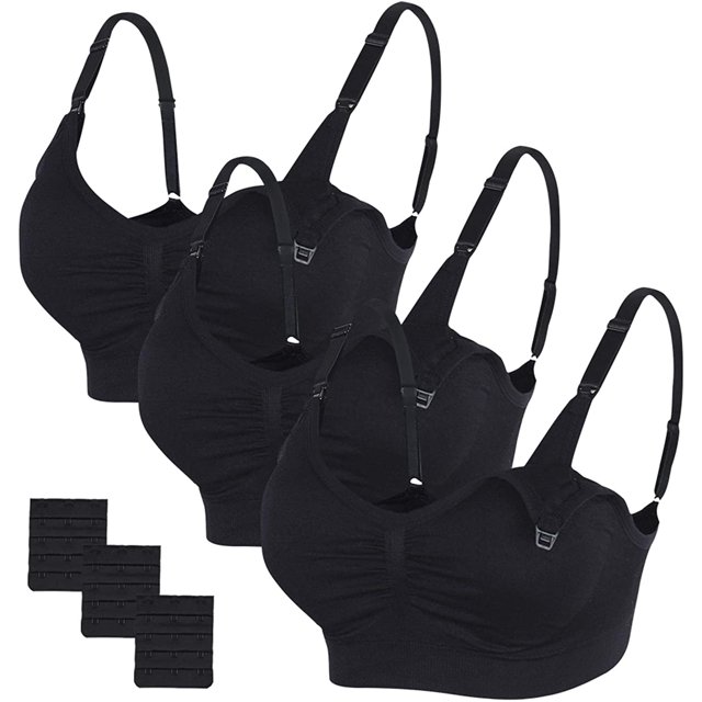 Body Silk Seamless Maternity Nursing Bra with Pads, Extenders & Clips