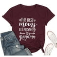 thumbnail image 5 of VILOVE The Best Moms Get Promoted to Grandma T Shirt Graphic Tees Women Grandma Gift Shirt, 5 of 11
