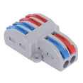 thumbnail image 3 of Muyoka 10/5/2/1PCS Mini conector de cable rápido Conector de cable de cableado universal Bloque de terminales de conductor a presión, bloques de terminales de empalme rápido Conexión de cables Muyoka Hogar, 3 of 7