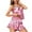 Pink, variant on HomeGardon Womens Pajamas,Pajamas Sets for Women,Women's Summer Breathable Ice Silk Home Wear+Pants Pajama Sets,S-XL