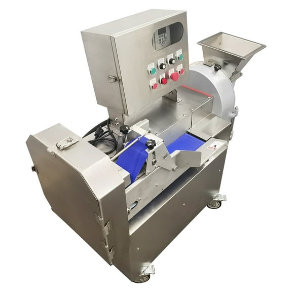 Commercial Vegetable Fruit Cutter Double Head Food Slicing Shredding Dicing Machine 300-1000KG/H