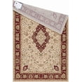 thumbnail image 3 of 5' x 7' Beige and Red Classic Floral Rectangular Area Throw Rug, 3 of 5
